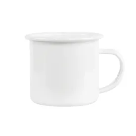 12 oz  Fine SS Enamel Cup - White Rim