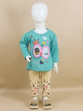 1Yr - 4Yrs Princess Ferozi Suit For Girls RG GS49