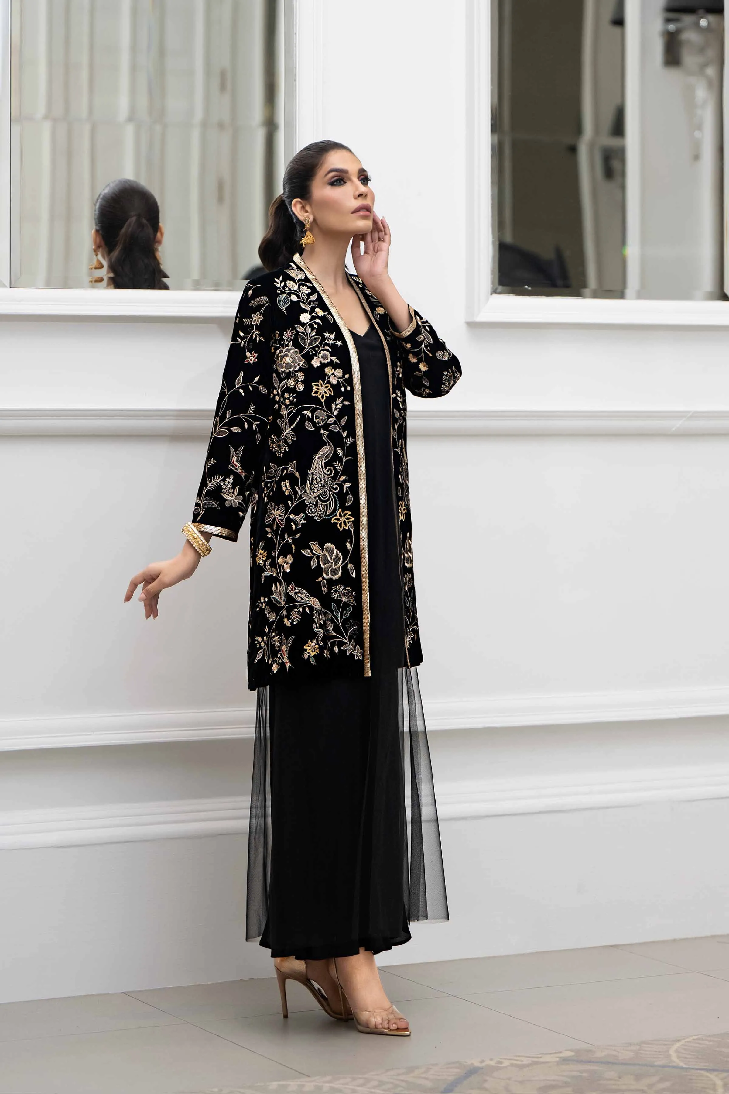 2 Piece - Embroidered Dress - KFW23-35