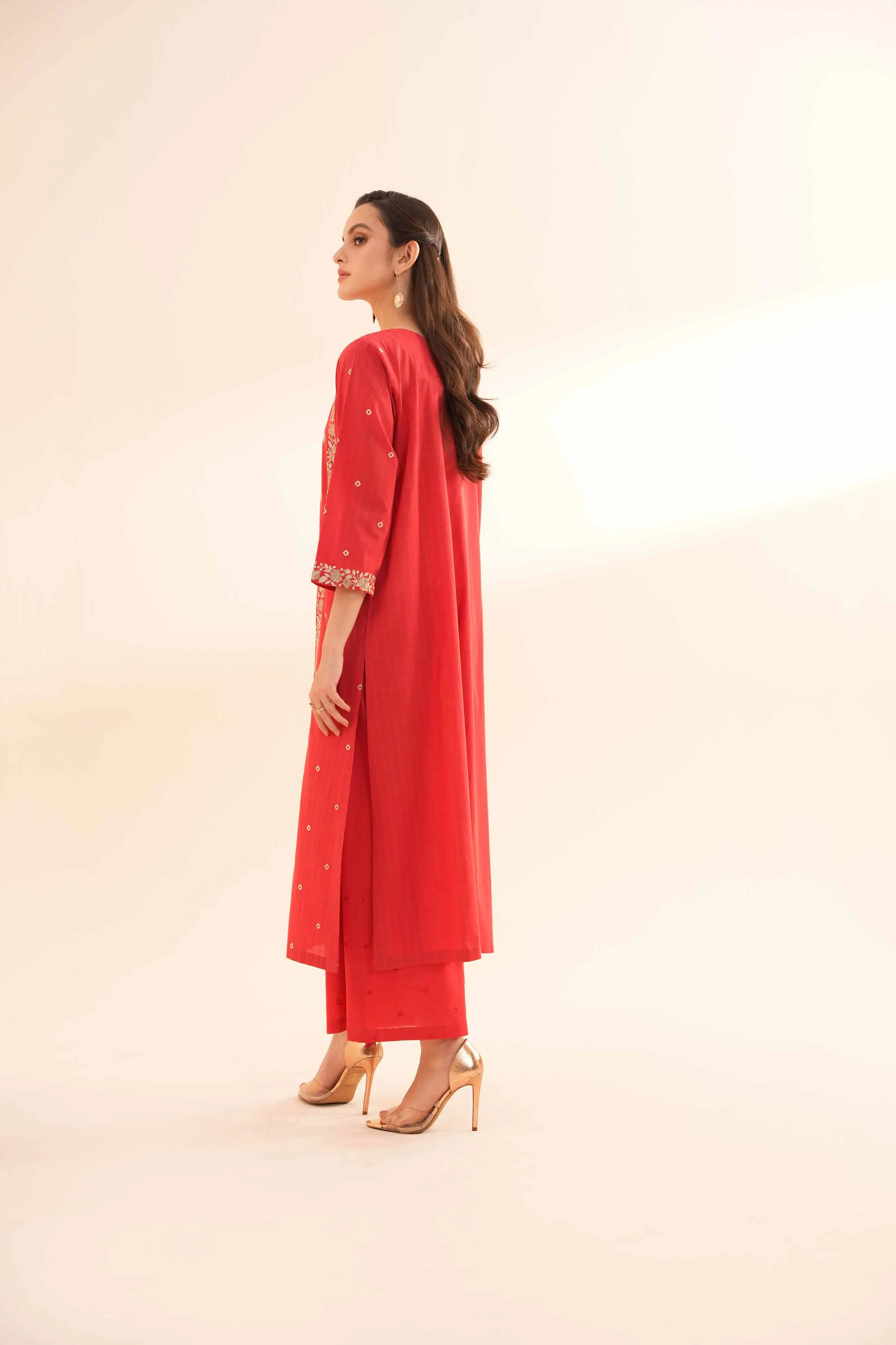 2 Piece - Embroidered Suit - KPE24-18