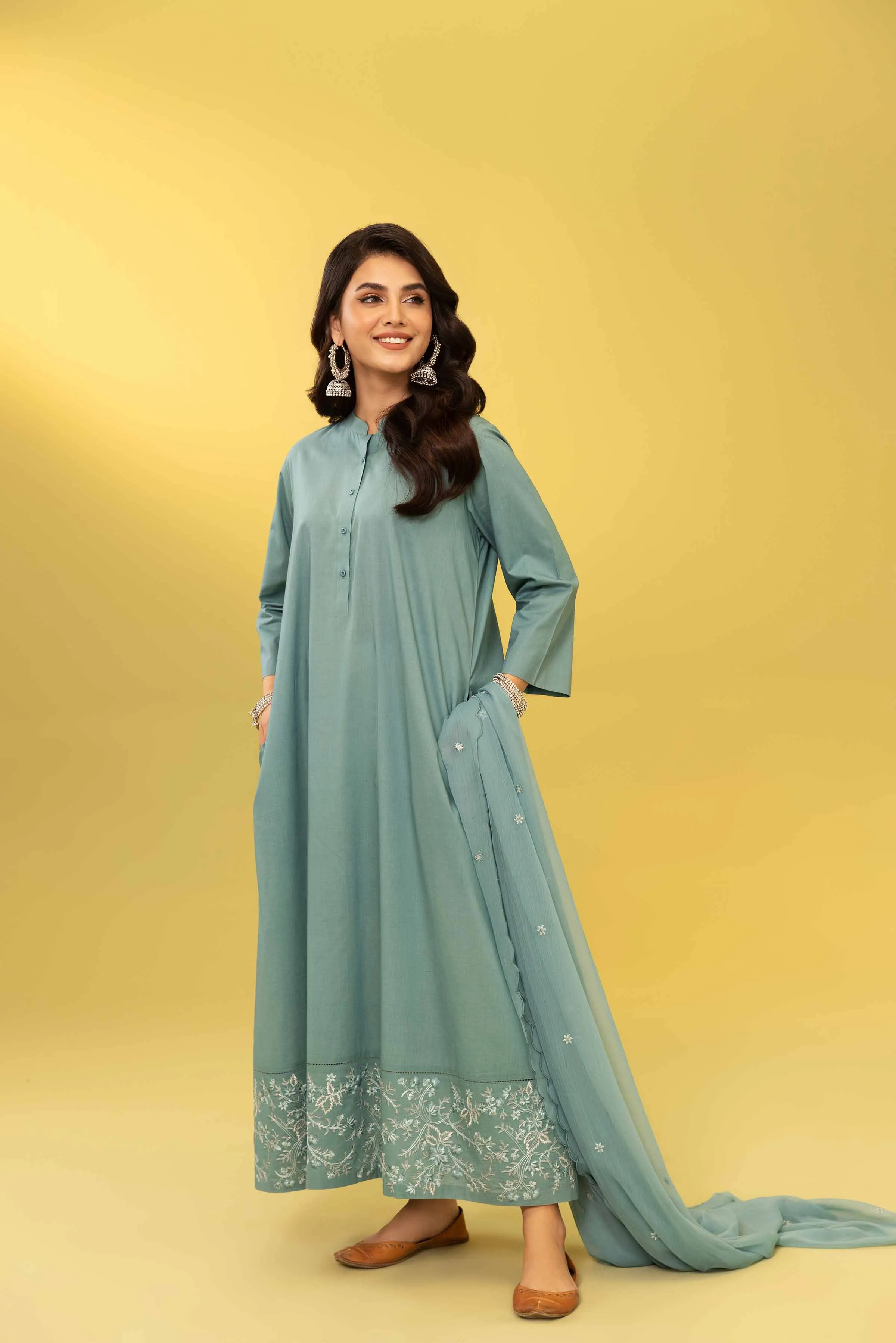 2 Piece - Embroidered Suit - PS23-296