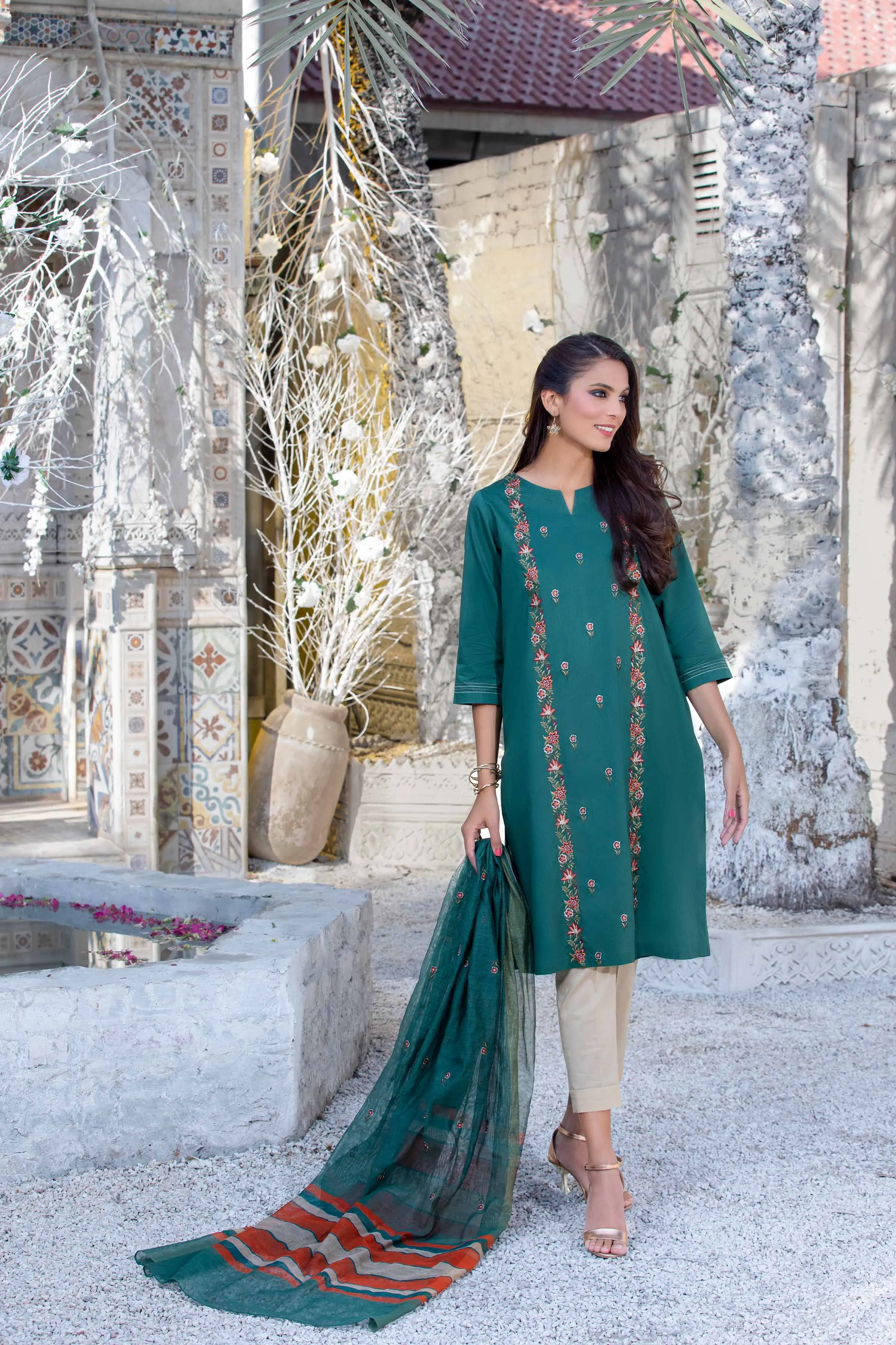 2 Piece - Embroidered Suit  - PS23-42