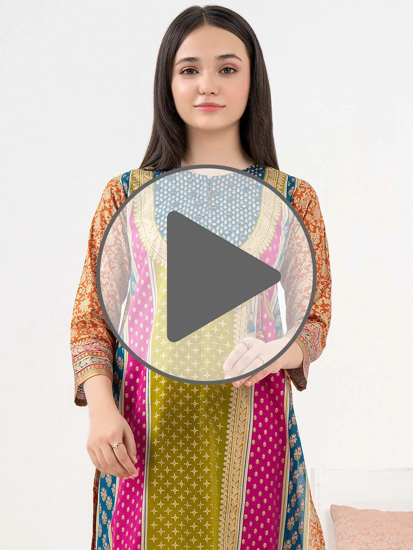 2 Piece Lawn Suit-Embroidered