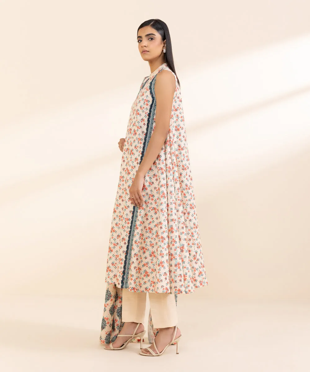 2 Piece - Printed Light Khaddar Suit