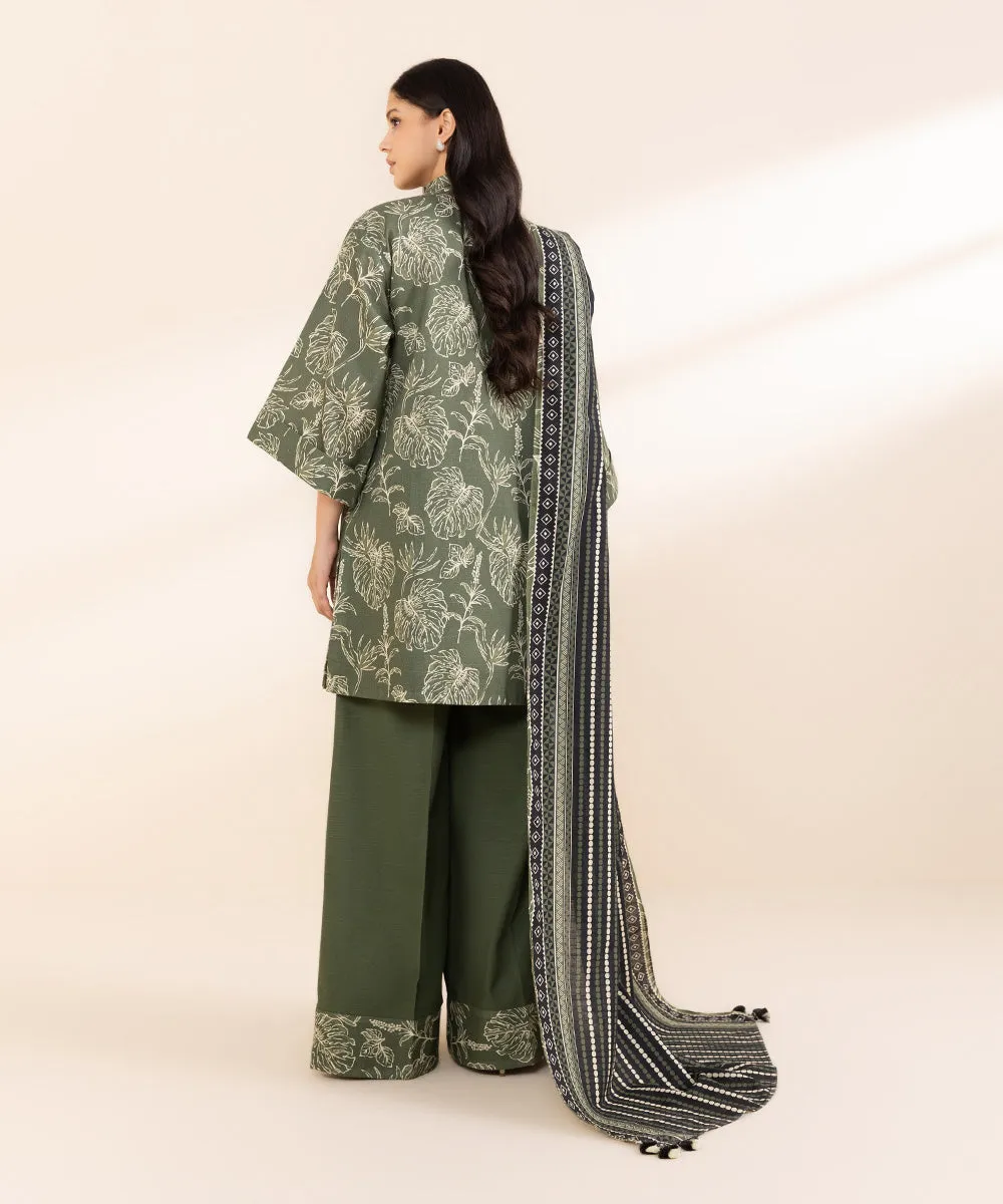 2 Piece - Printed Light Khaddar Suit