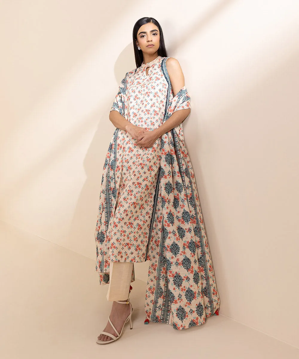 2 Piece - Printed Light Khaddar Suit