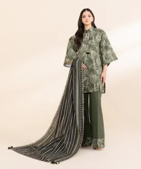 2 Piece - Printed Light Khaddar Suit