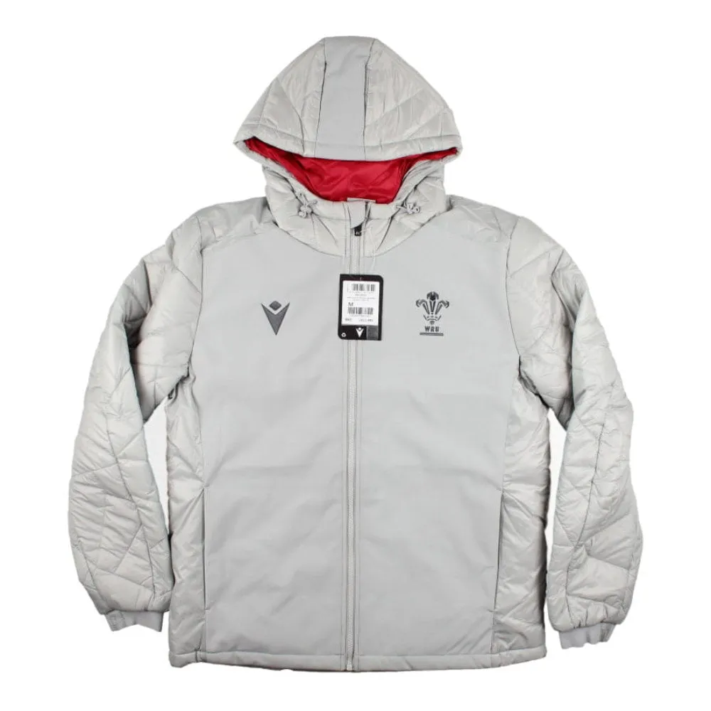 2022-2023 Wales Rugby Padded Bomber Jacket (Grey)