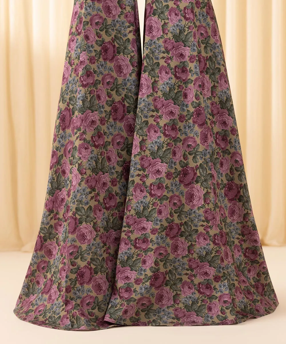 3 Piece -  Embroidered Cotton Viscose Suit
