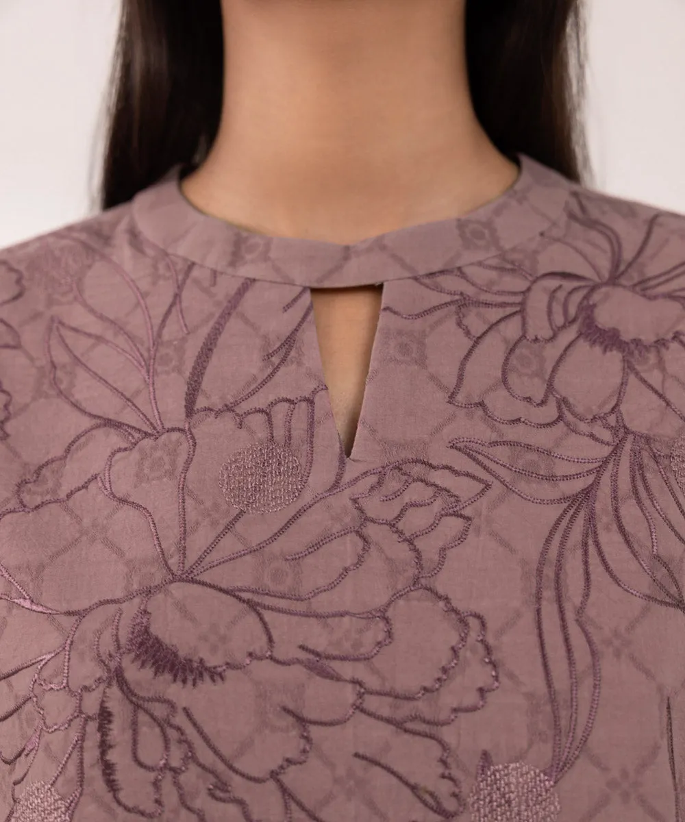 3 Piece -  Embroidered Jacquard Suit