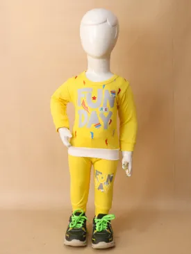 3Mth - 9Mth Fun Yellow Baba Suit For Newborns NBS129