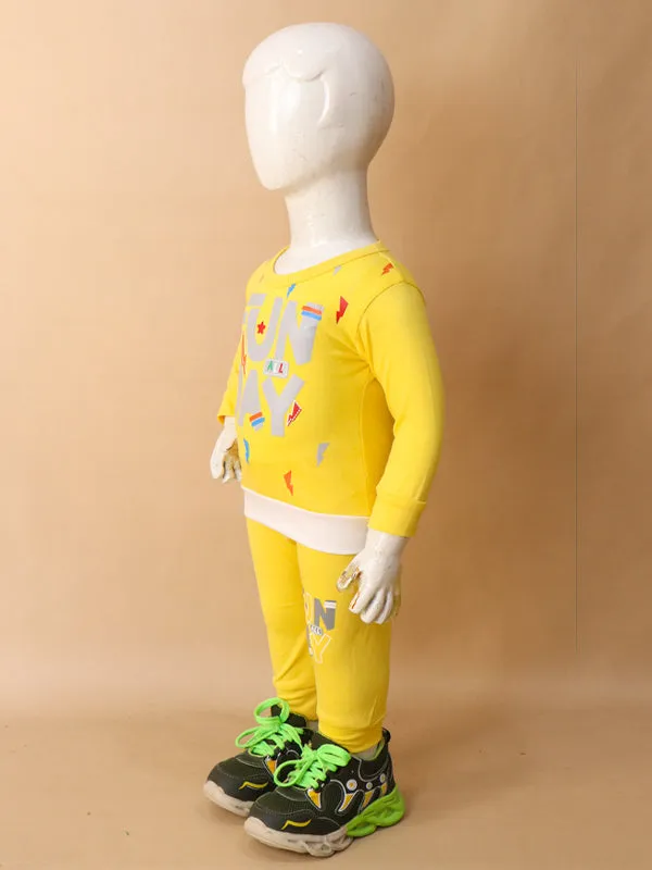 3Mth - 9Mth Fun Yellow Baba Suit For Newborns NBS129