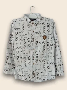 3Yrs - 13Yrs Light Grey Casual Shirt for Boys BFS18