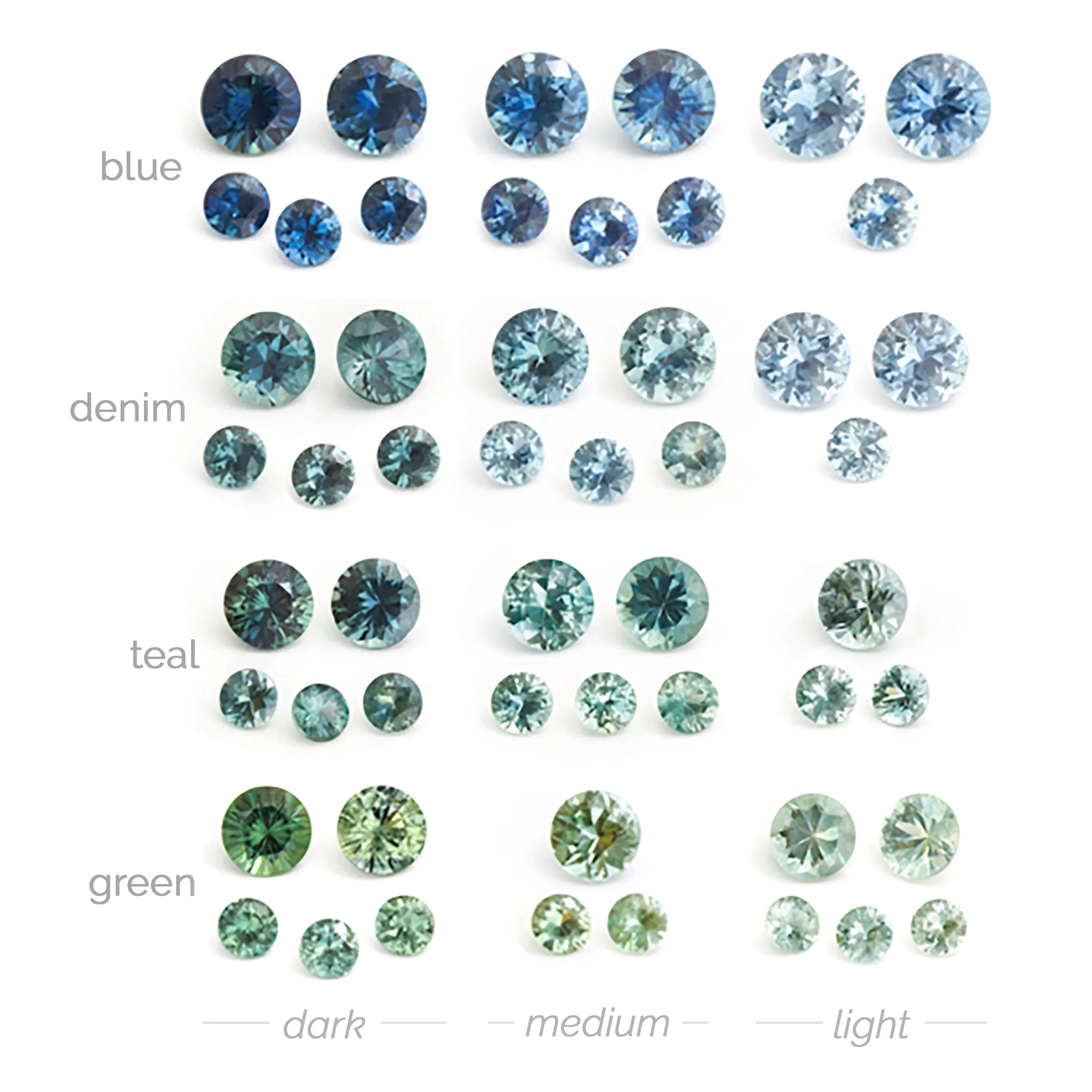 4 to 5.5mm Dark Denim Montana Sapphire Rounds