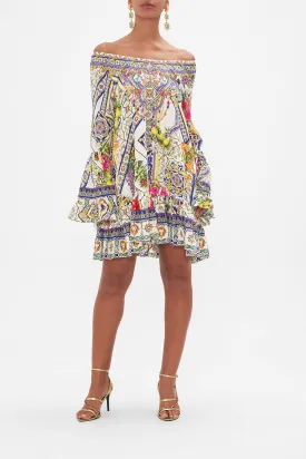 A LINE FRILL DRESS AMALFI AMORE