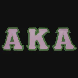 AKA Satin Twill Letters