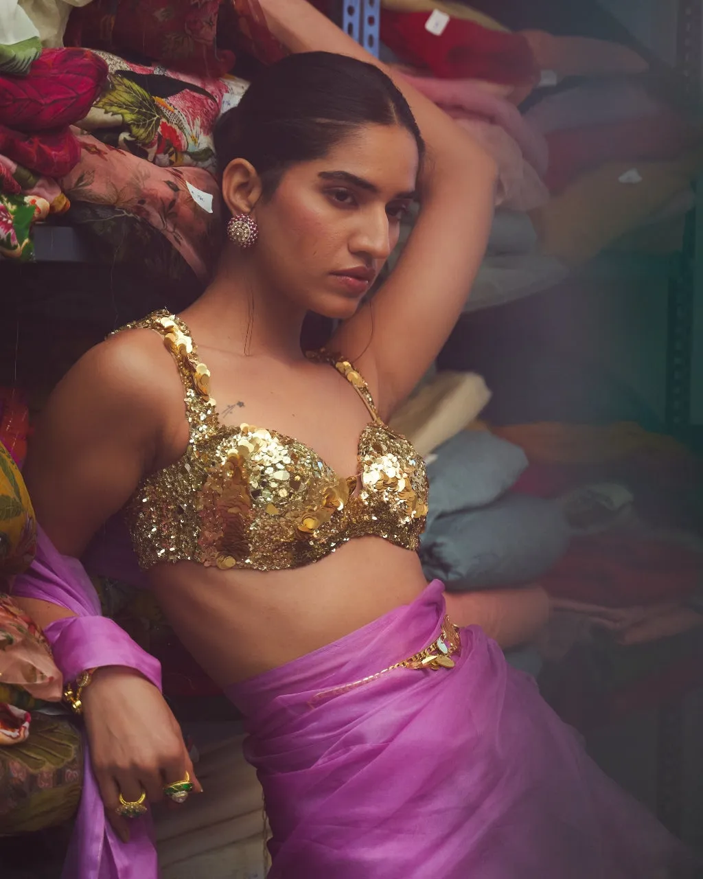 Akira Draped Sari Set