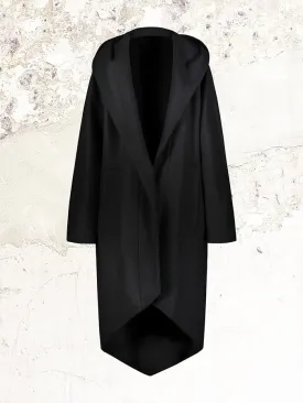 ALEXANDRE VAUTHIER Black Hooded Long Coat