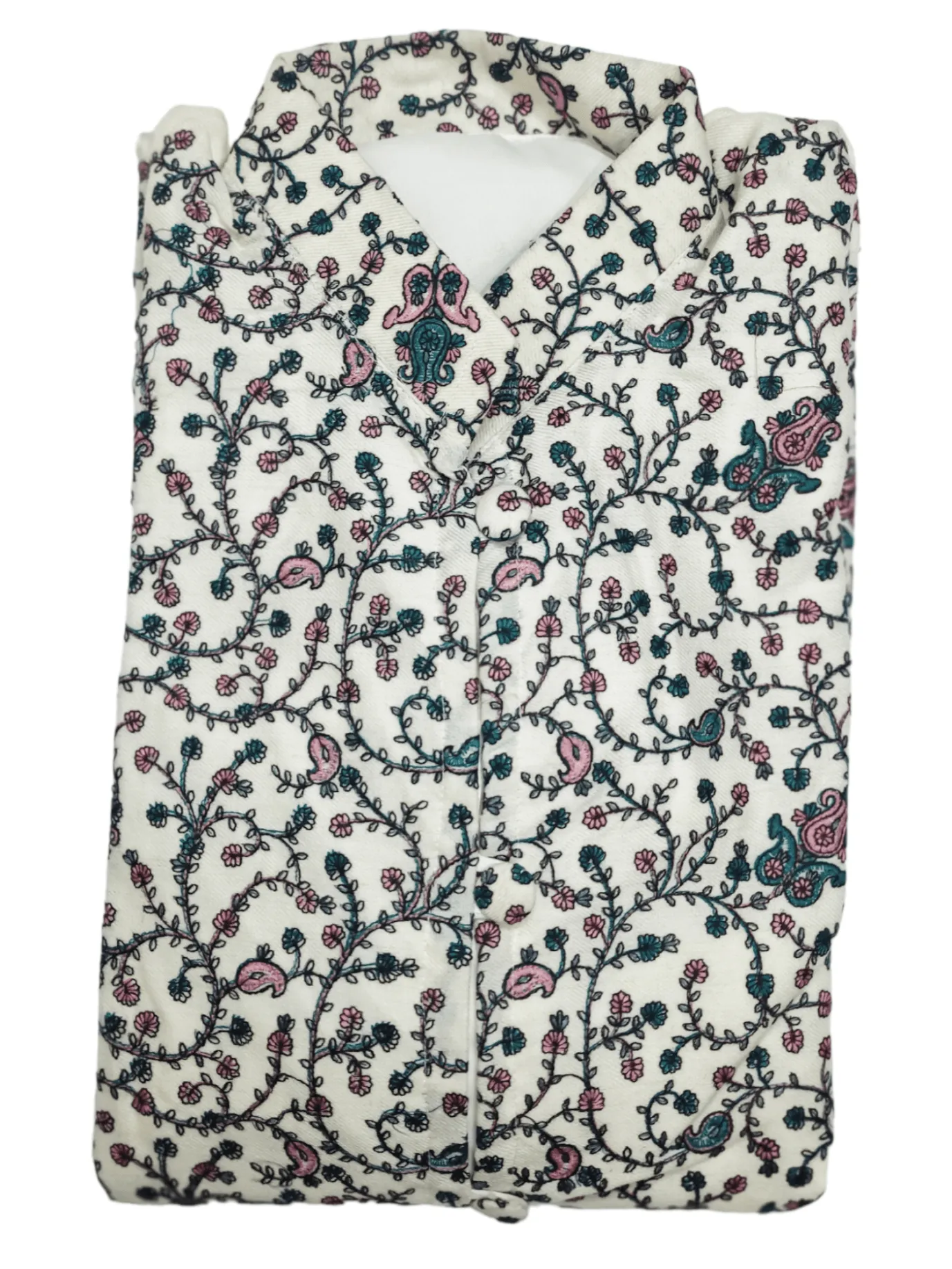 All Over Long Coat | Needle Work Embridery | Ladies Coat