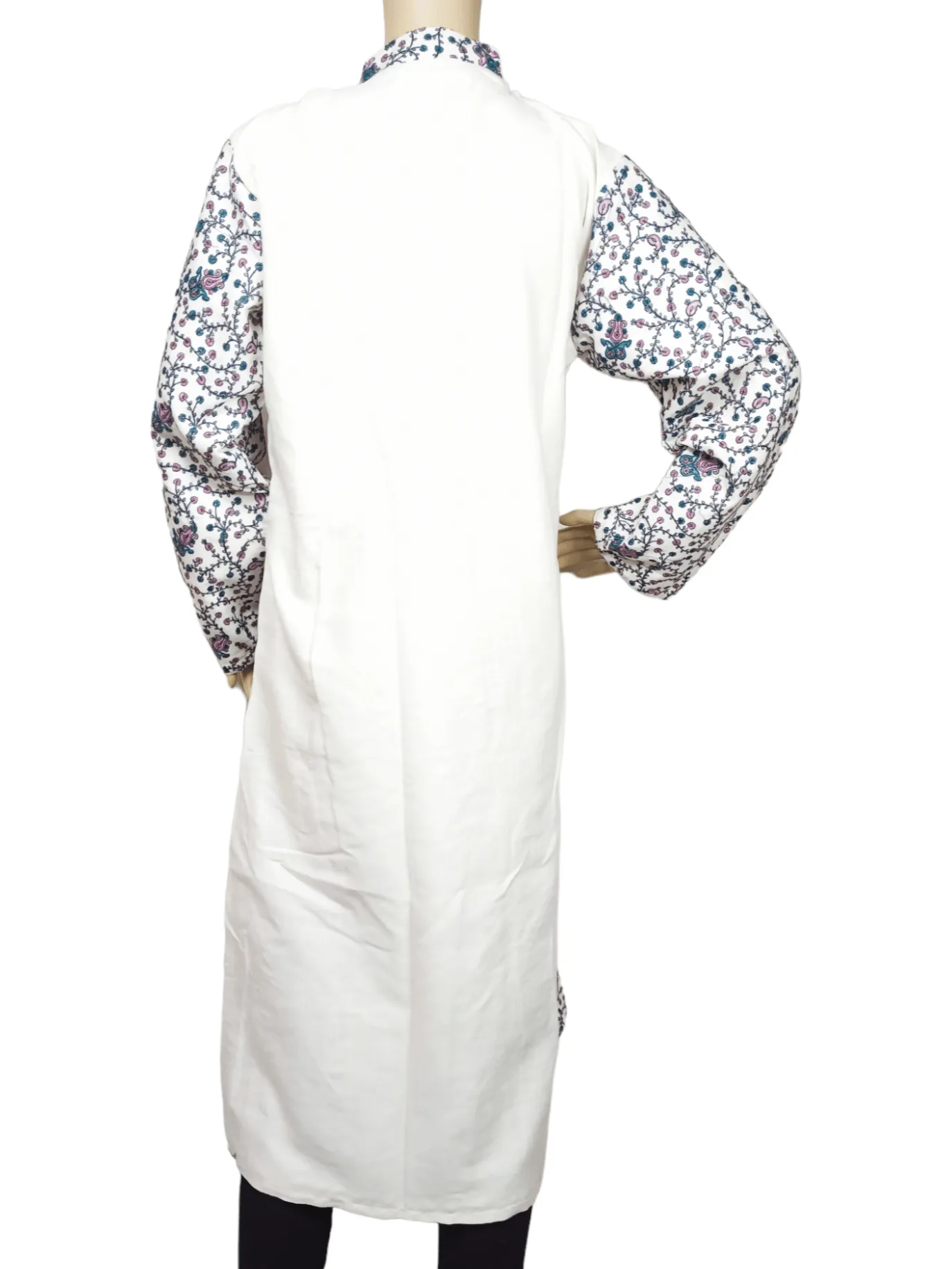All Over Long Coat | Needle Work Embridery | Ladies Coat