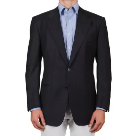 AMIR Handmade Dark Blue Wool Super 150's Jacket Sport Coat EU 54 NEW US 44