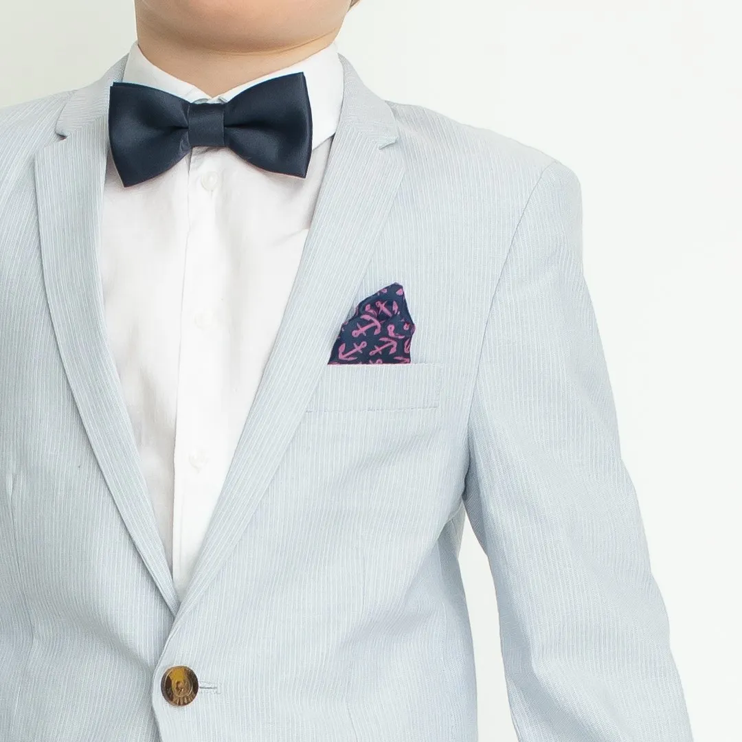 Appaman Boys Sky Blue Stripe Slim Mod Suit V8SU10