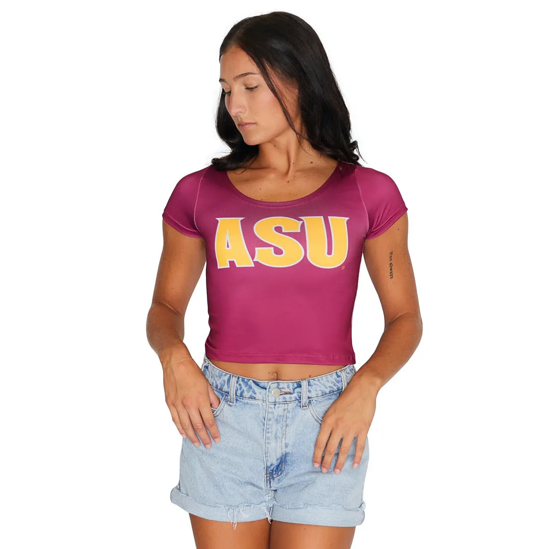 Arizona State ASU Maroon Babydoll Tee