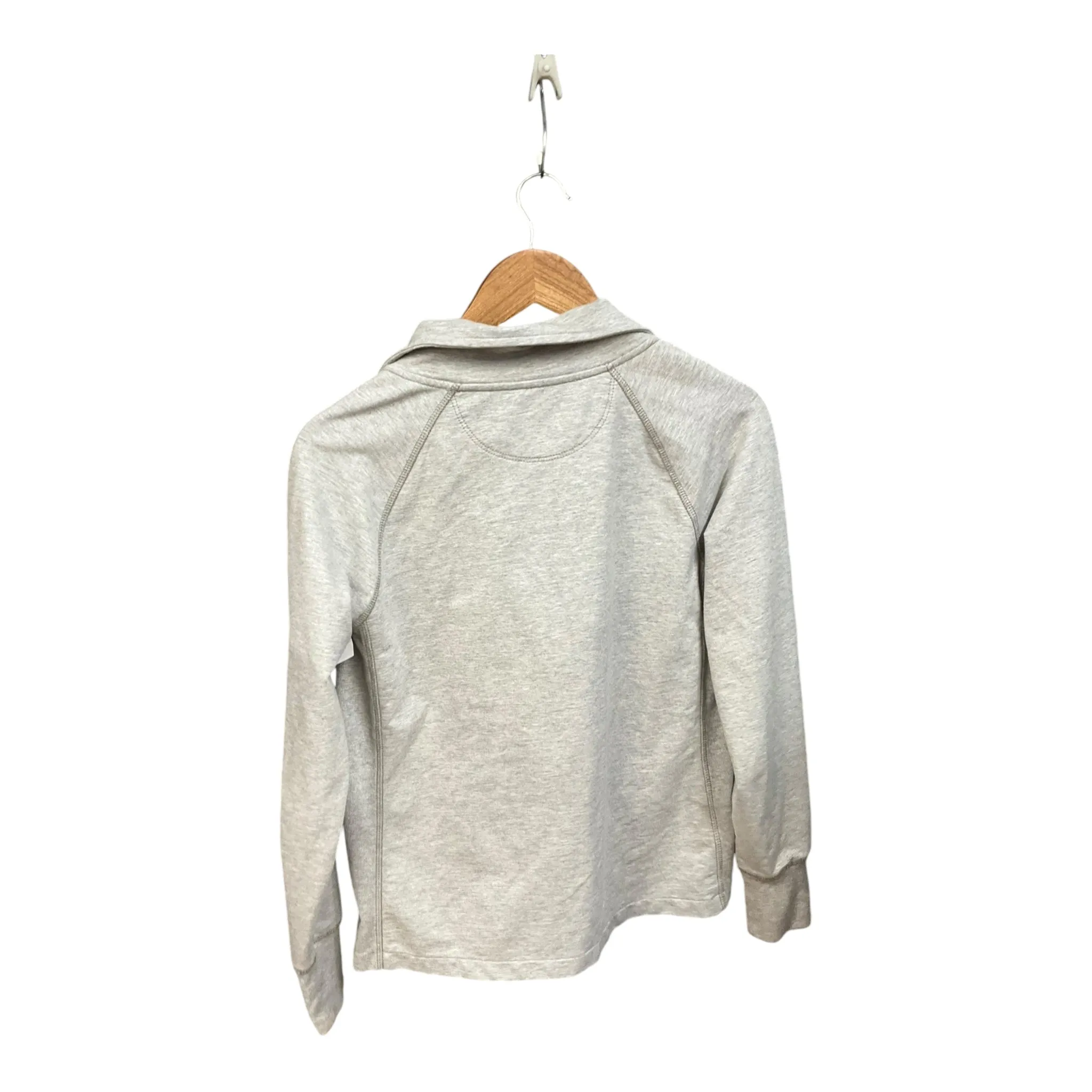 Athletic Jacket By Eddie Bauer In Grey, Size: S