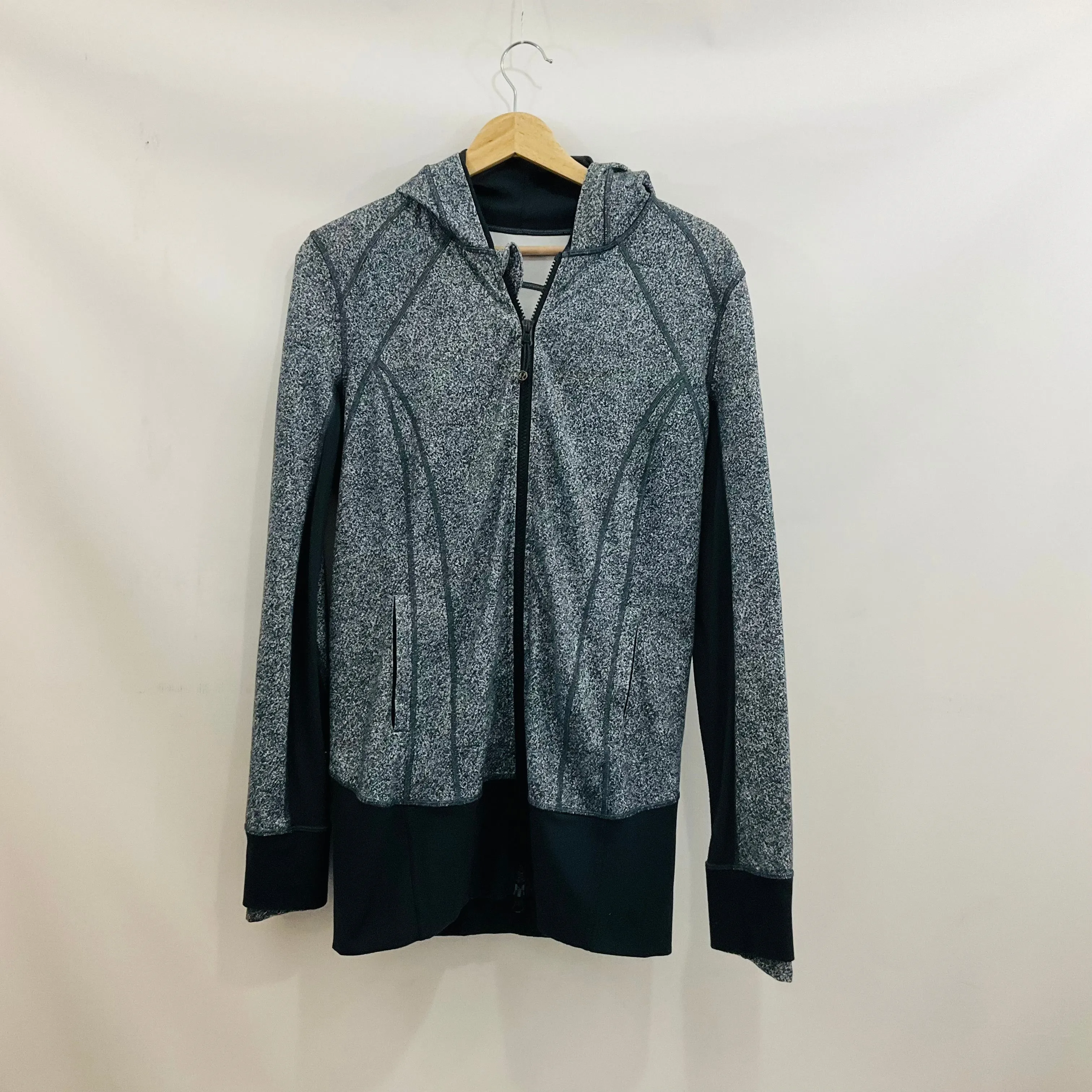 Athletic Jacket By Lululemon In Grey, Size: 10