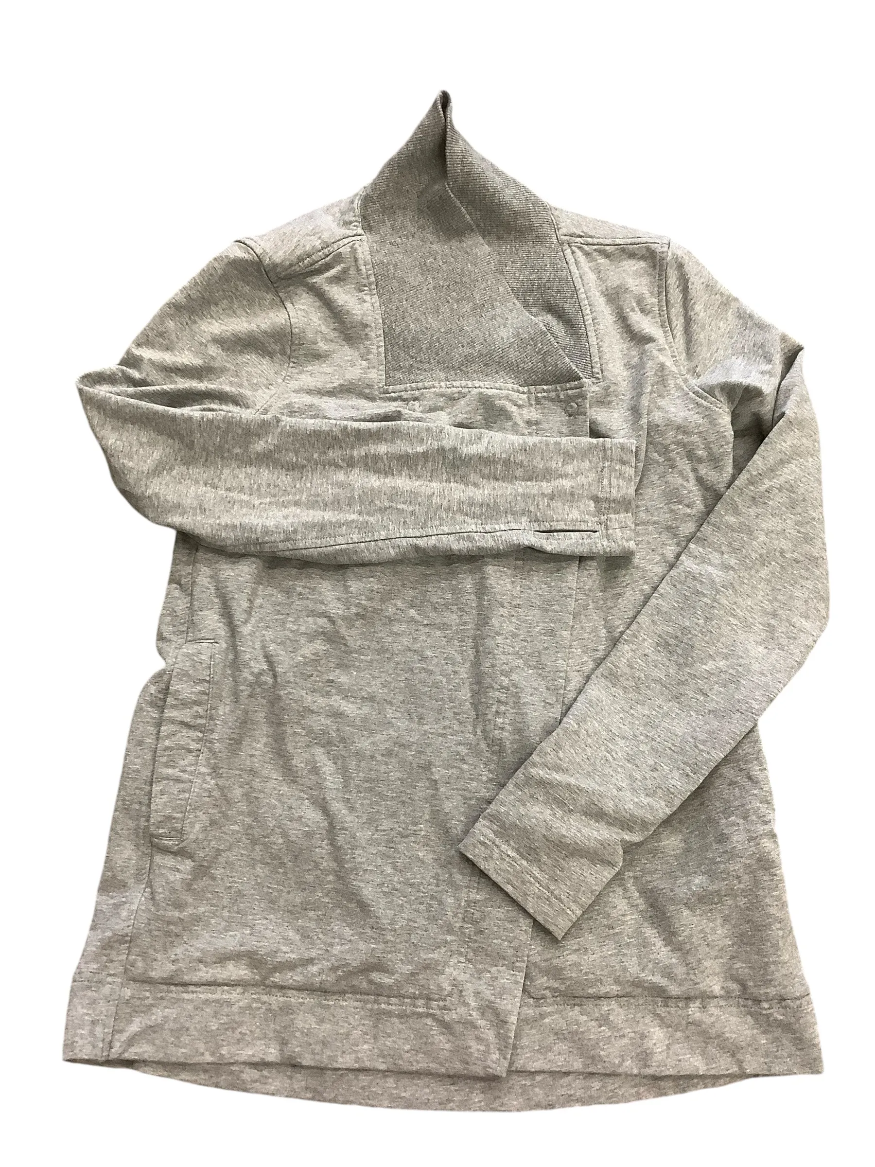 Athletic Jacket By Lululemon In Grey, Size: 6