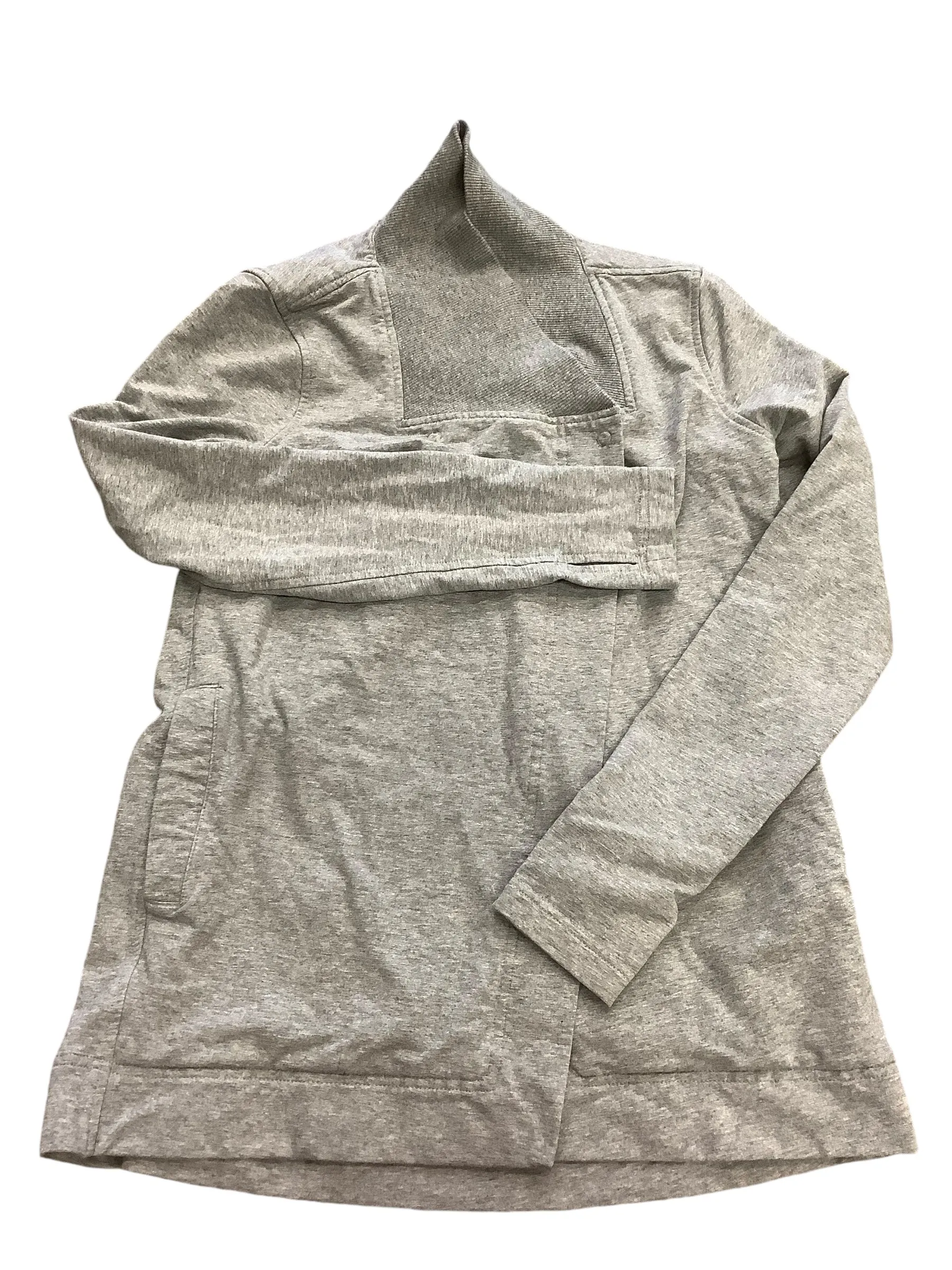 Athletic Jacket By Lululemon In Grey, Size: 6