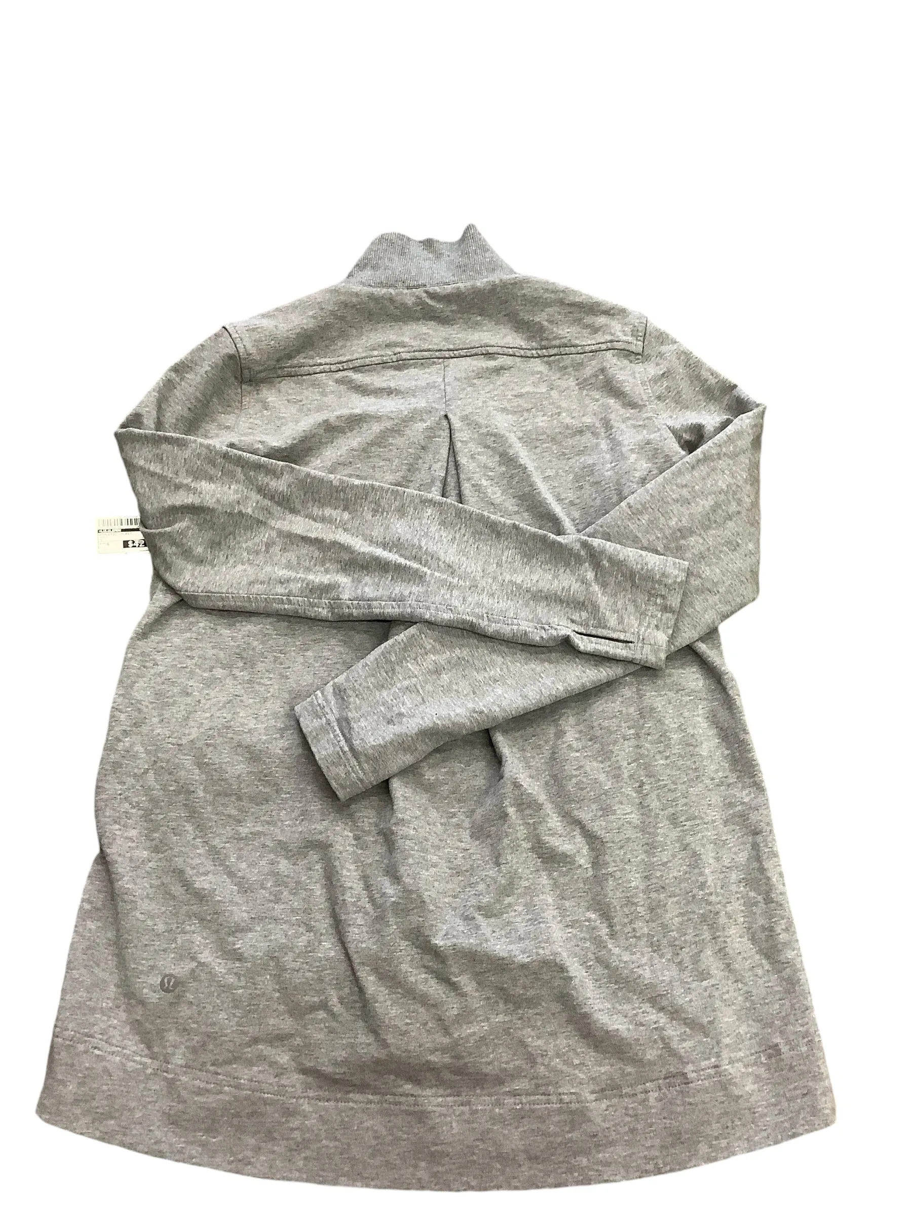 Athletic Jacket By Lululemon In Grey, Size: 6