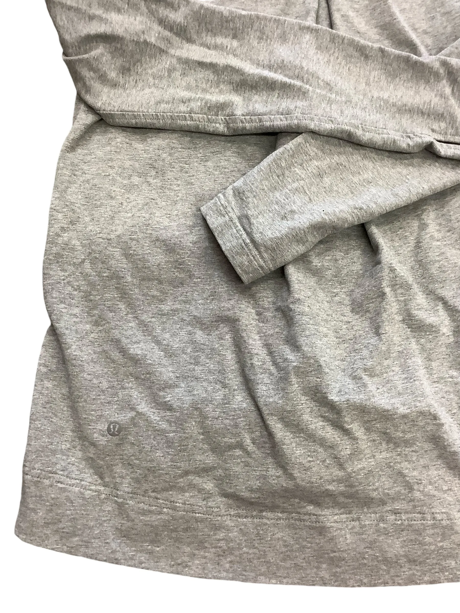 Athletic Jacket By Lululemon In Grey, Size: 6