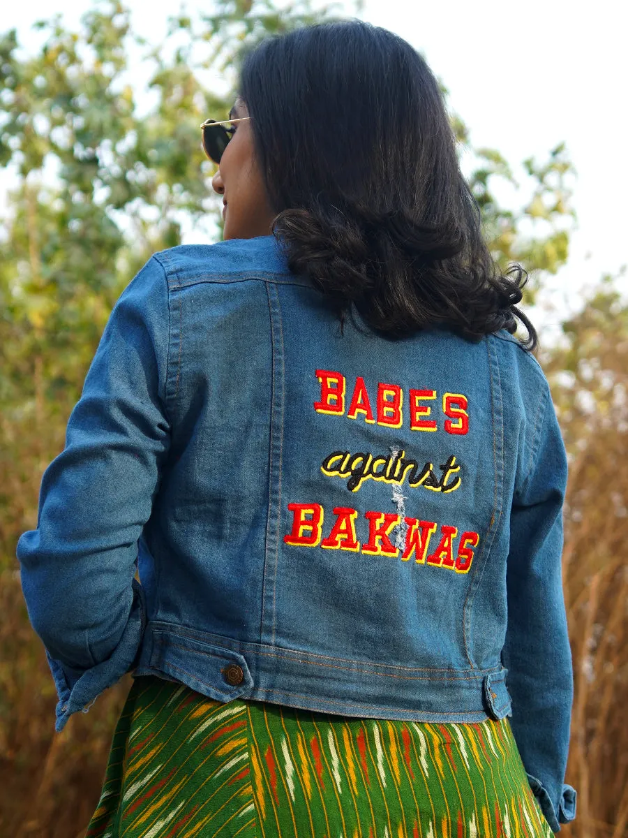 Babes against Bakwas Sasswati Denim Jacket (Full Sleeves)
