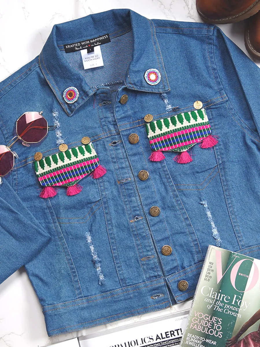 Babes against Bakwas Sasswati Denim Jacket (Full Sleeves)