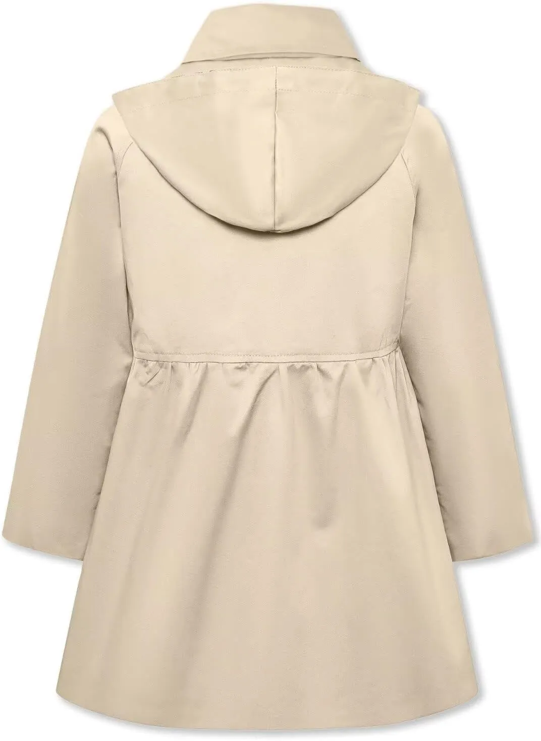 Betusline Girl's Rain Jackets Lightweight Waterproof Hooded Trench Coat Raincoats for Kids,2-14 Years