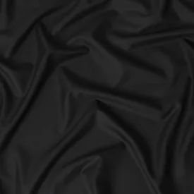 Black plain Premium super 130's Australian superfine merino wool suiting fabric-D11432