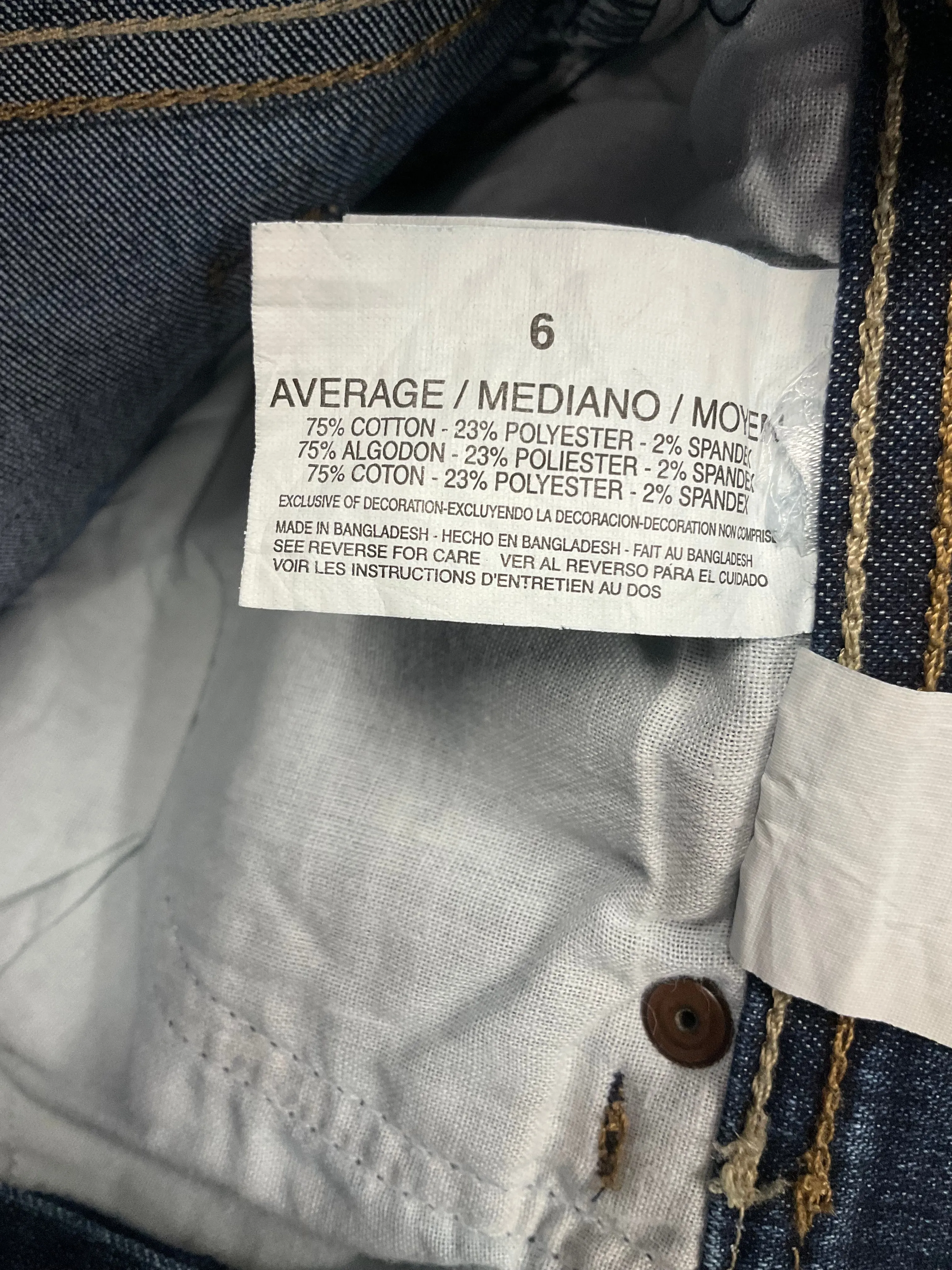 Blue Denim Jeans Straight Gloria Vanderbilt, Size 6