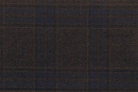 Brown Check 95% Wool 5% Cashmere (Ref-792023)