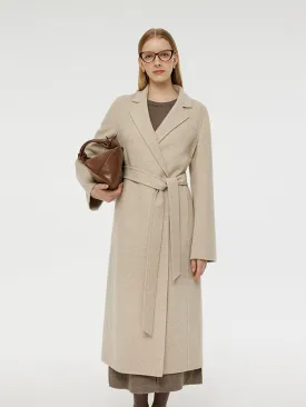 Cashmere And Wool Herringbone Women Wrap Coat Cashmere And Wool Herringbone Women Wrap Coat