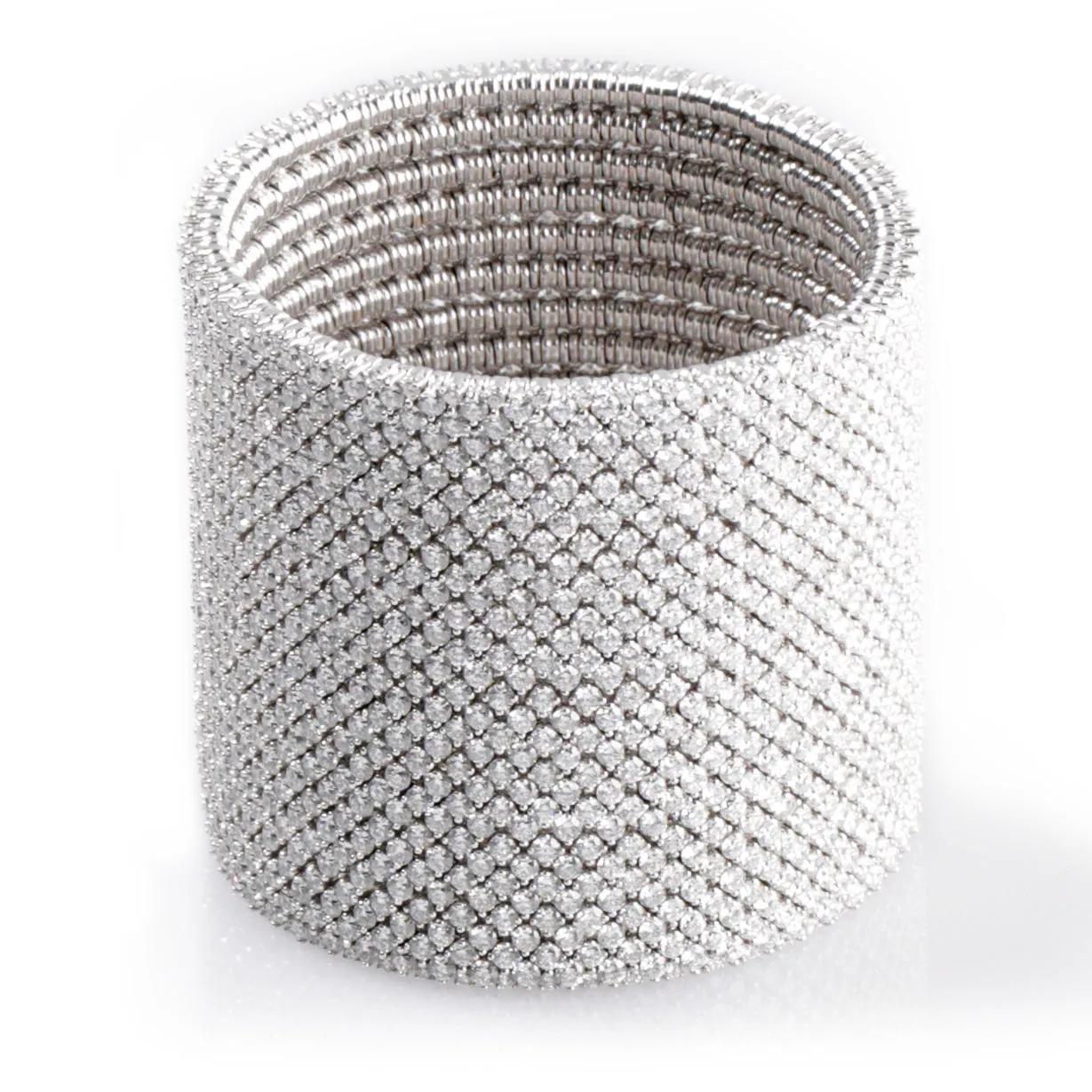 Cashmere bracelet gold with white diamonds