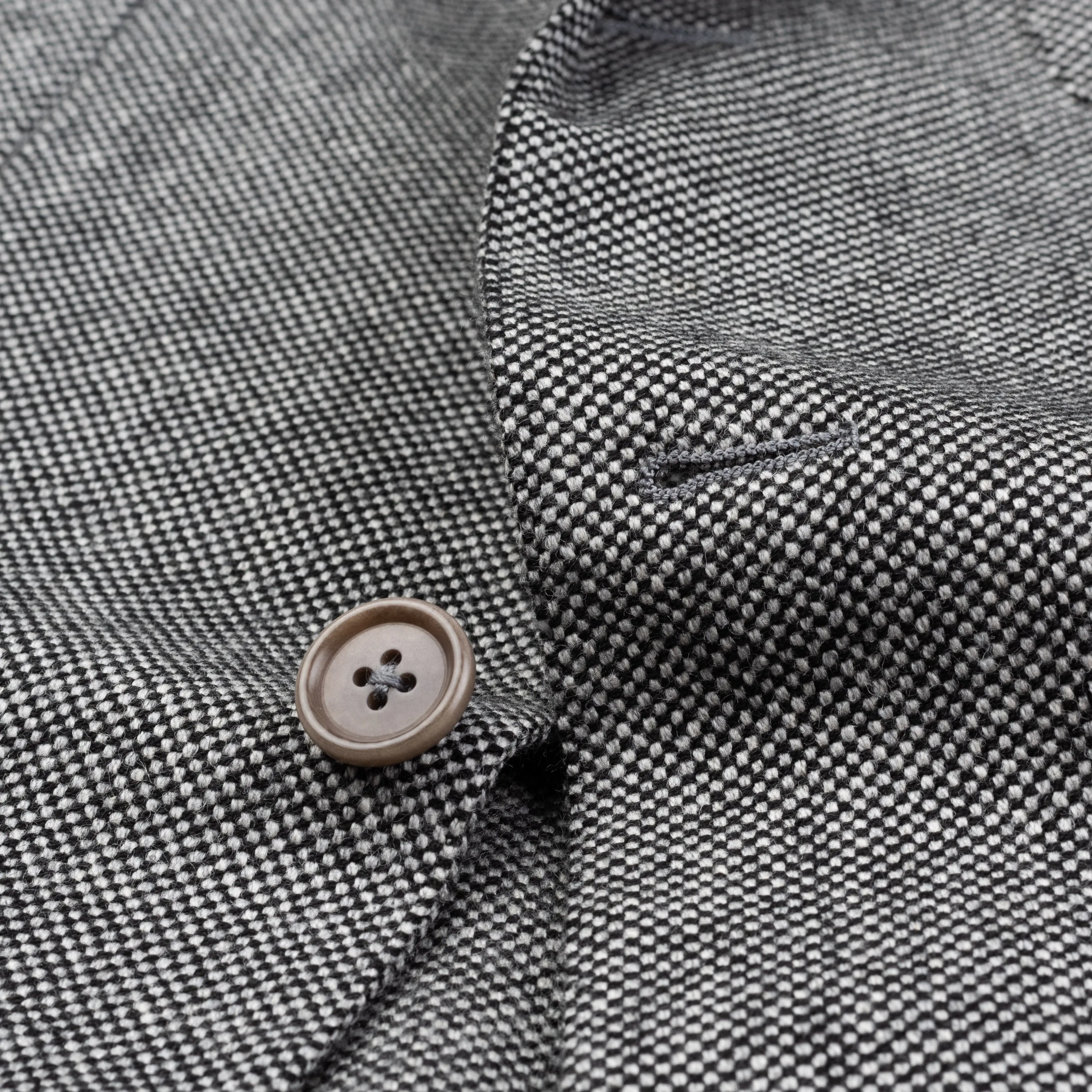 CASTANGIA 1850 Gray Micro Check Wool Flannel Unlined Sport Coat Jacket NEW