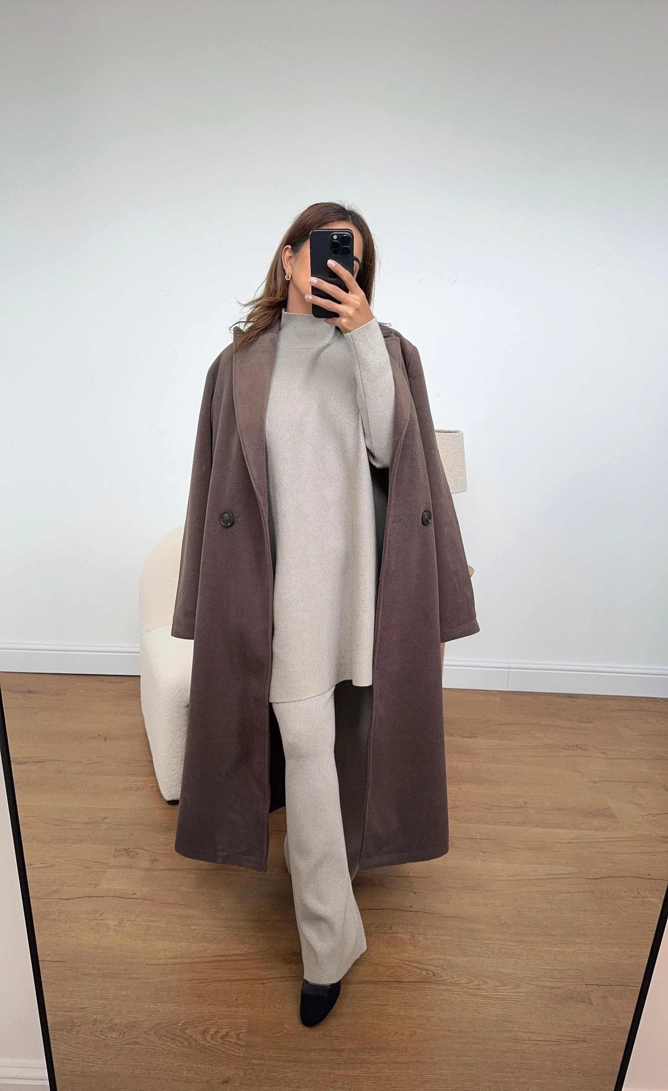 chiara coat in coco