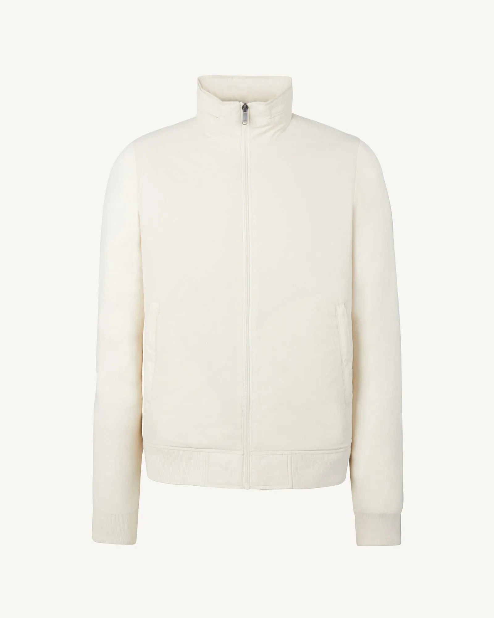 Clay Bardenas bi-fabric hooded jacket