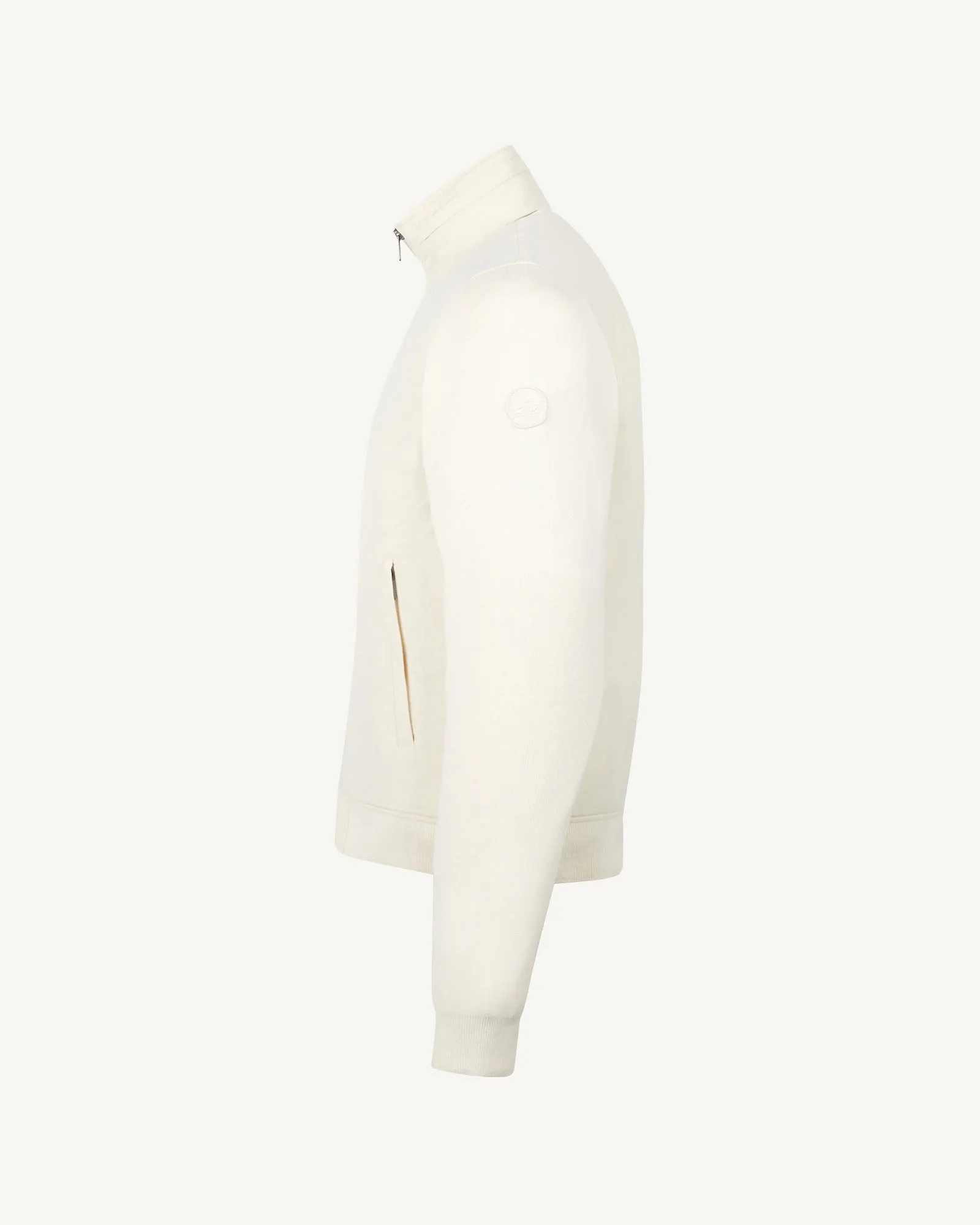 Clay Bardenas bi-fabric hooded jacket