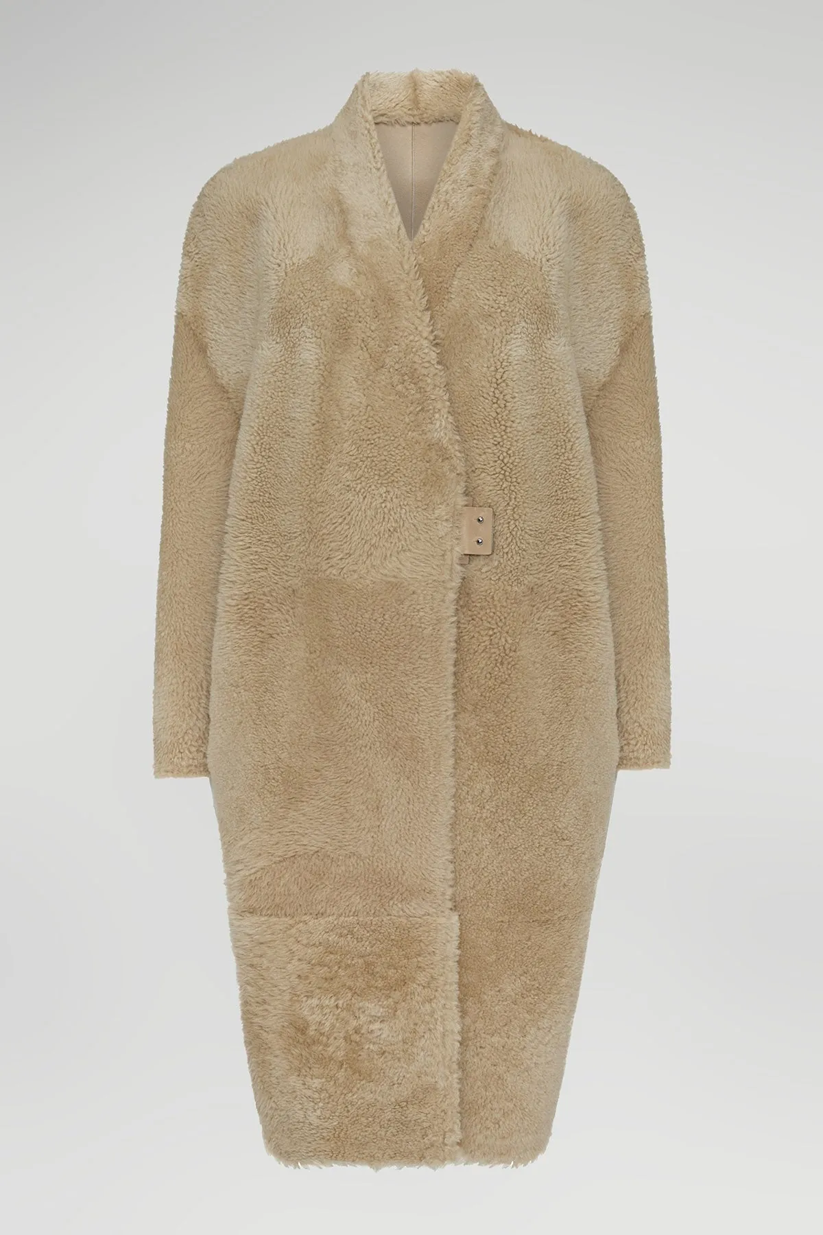 Cream Shearling Coat