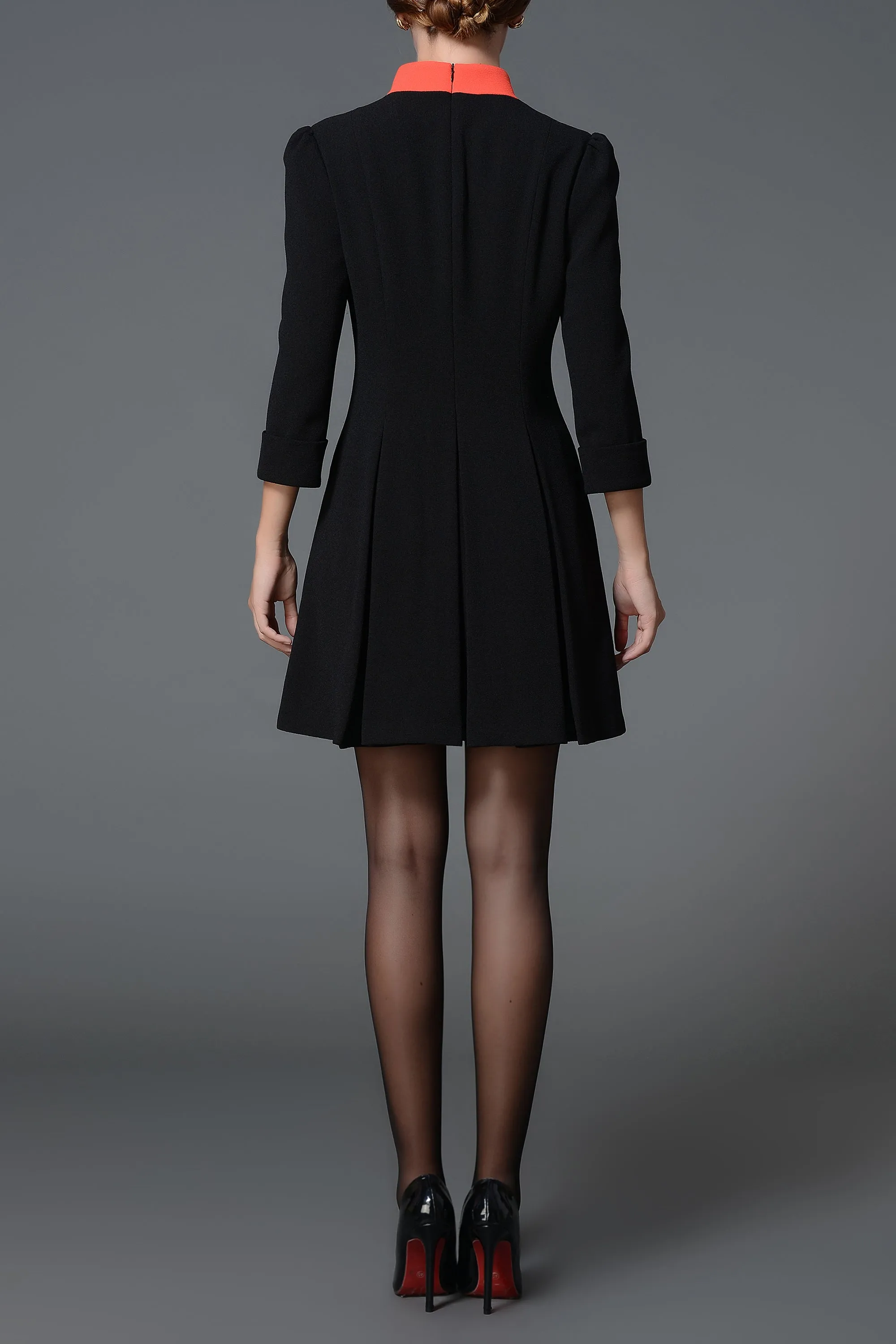 DL Forever Fun Stand-Up Collar Double Breasted Nina Dress