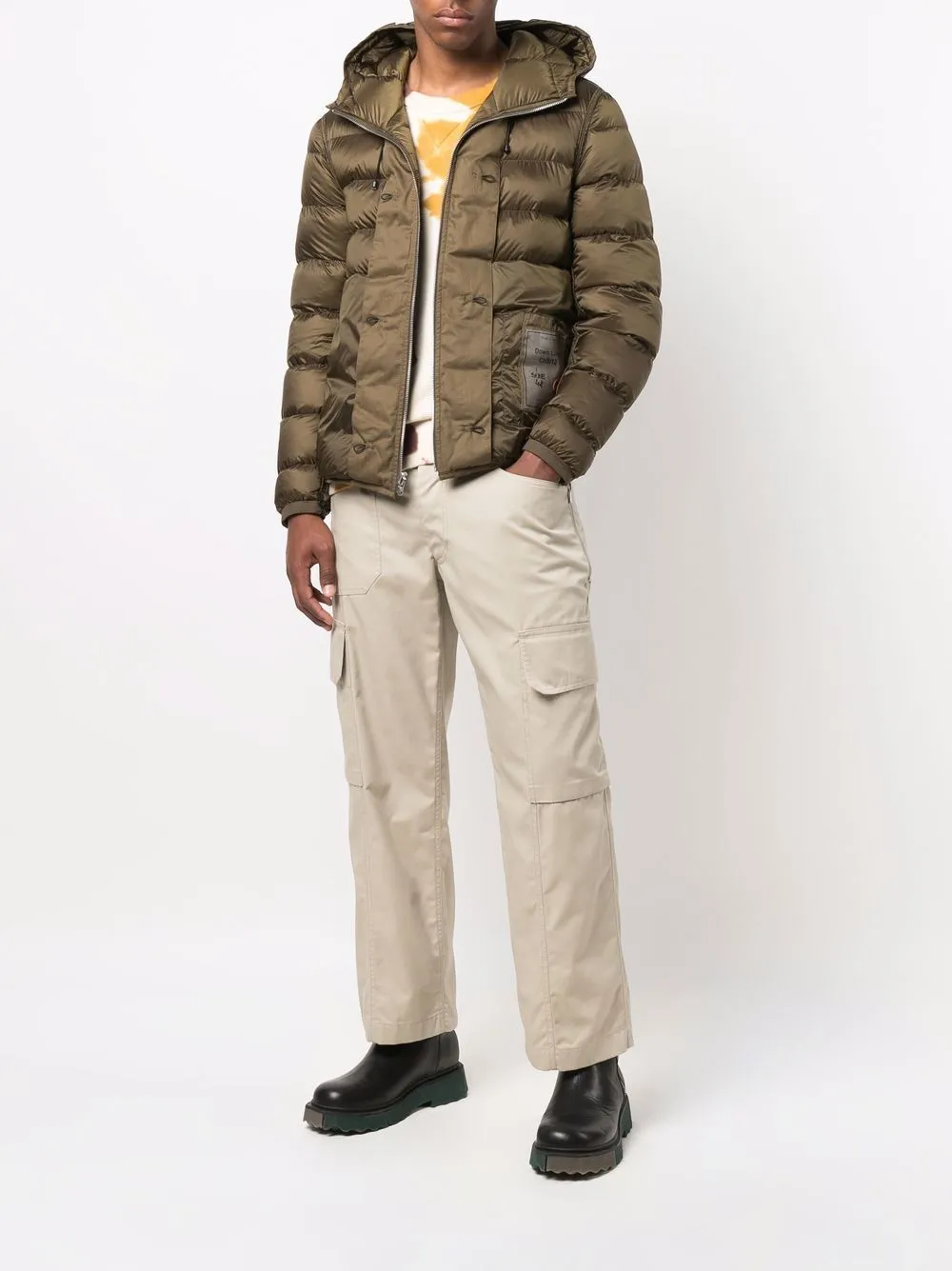 DOWN LINER JACKET WITH POCKETS - OLIVE