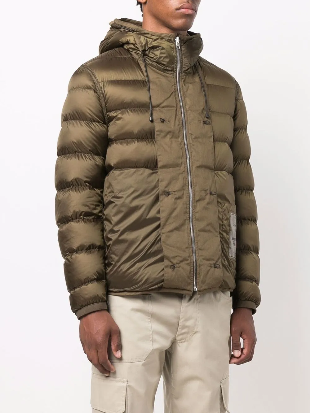 DOWN LINER JACKET WITH POCKETS - OLIVE