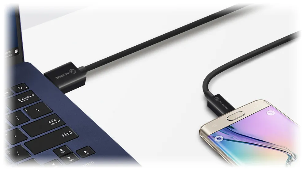EasyPlug Reversible USB 2.0 Type A to Reversible Micro Type B Cable